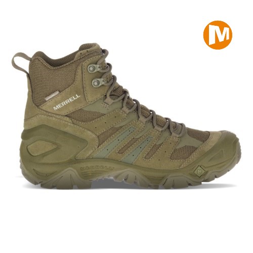 Merrell Strongfield Tactical 6" Waterproof Sicherheitsschuhe Herren Olivgrün [DE-ZQYGE]